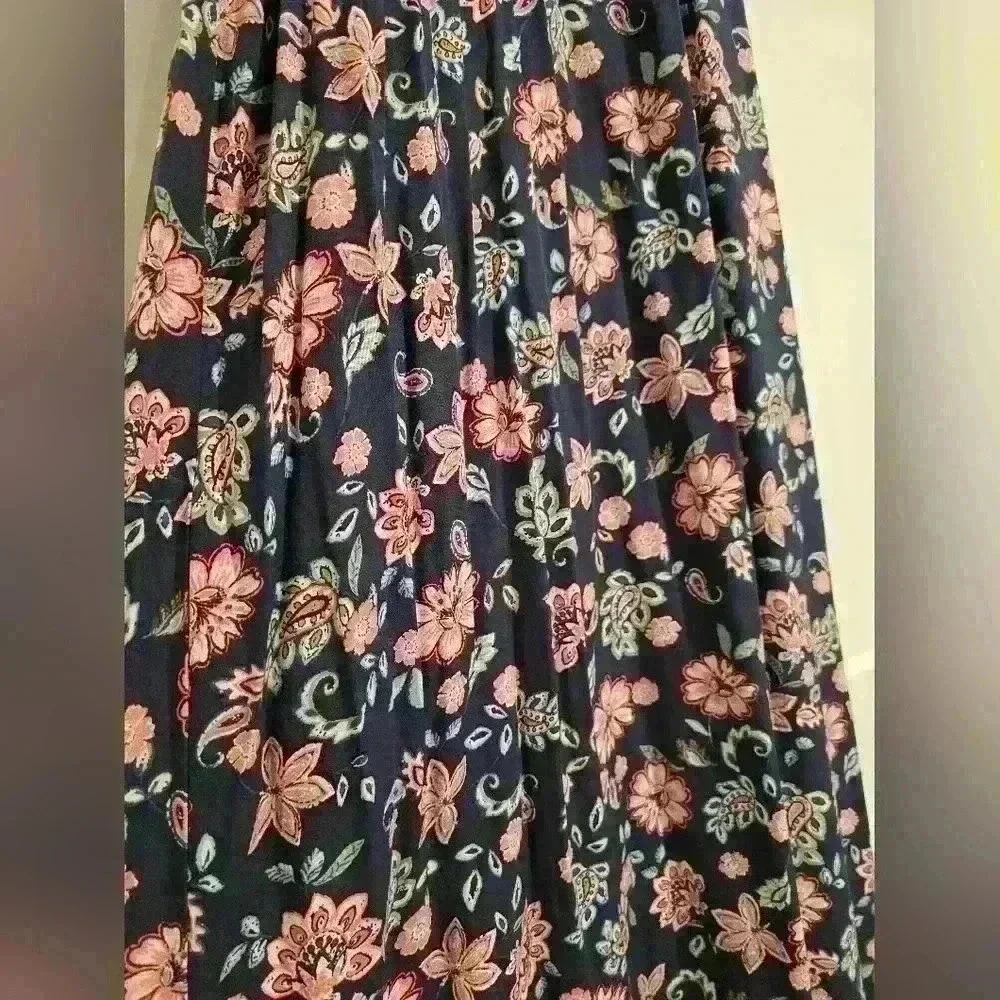 Gap Navy Floral Maxi Dress